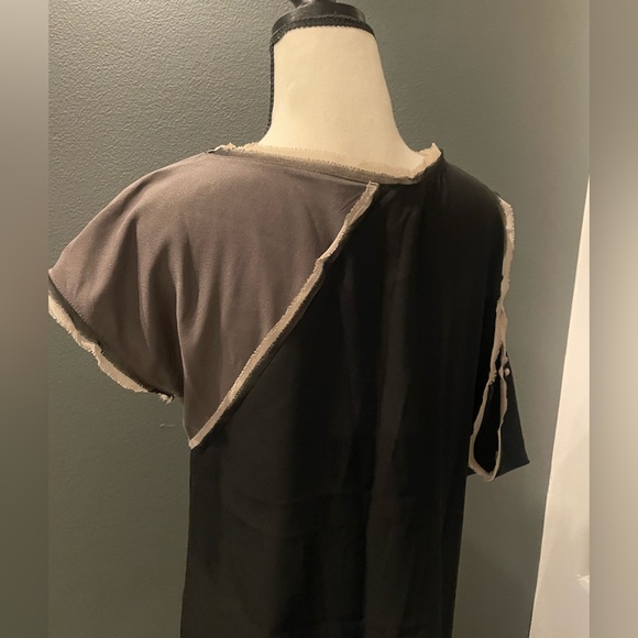 Runway Asymmetrical Cold Shoulder Color Block Tunic Dress size XS BCBGMAXAZRIA - Picture 4 of 8